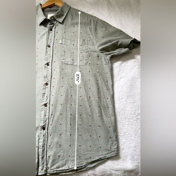 Katin Men’s Sage Short Sleeve Button-Up Shirt M Micro Print Casual Surf Style - Picture 6 of 9